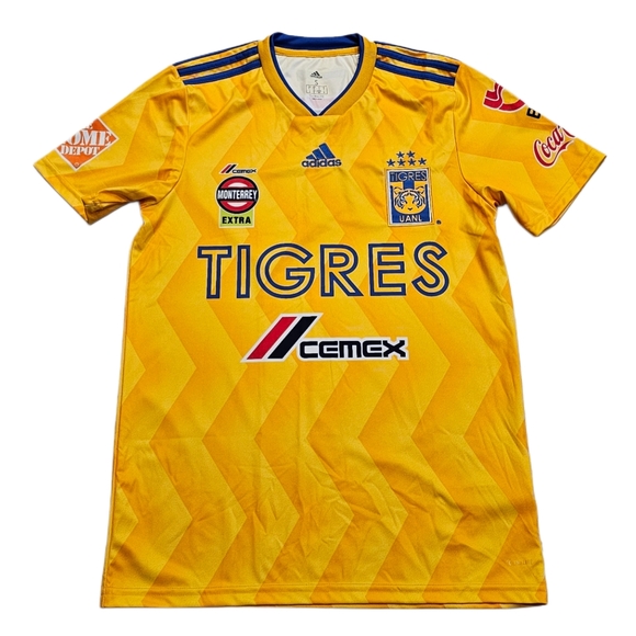 Adidas Tigres UANL Home Football Soccer Jersey Men Small Climalite Kit Mexico - Picture 1 of 7